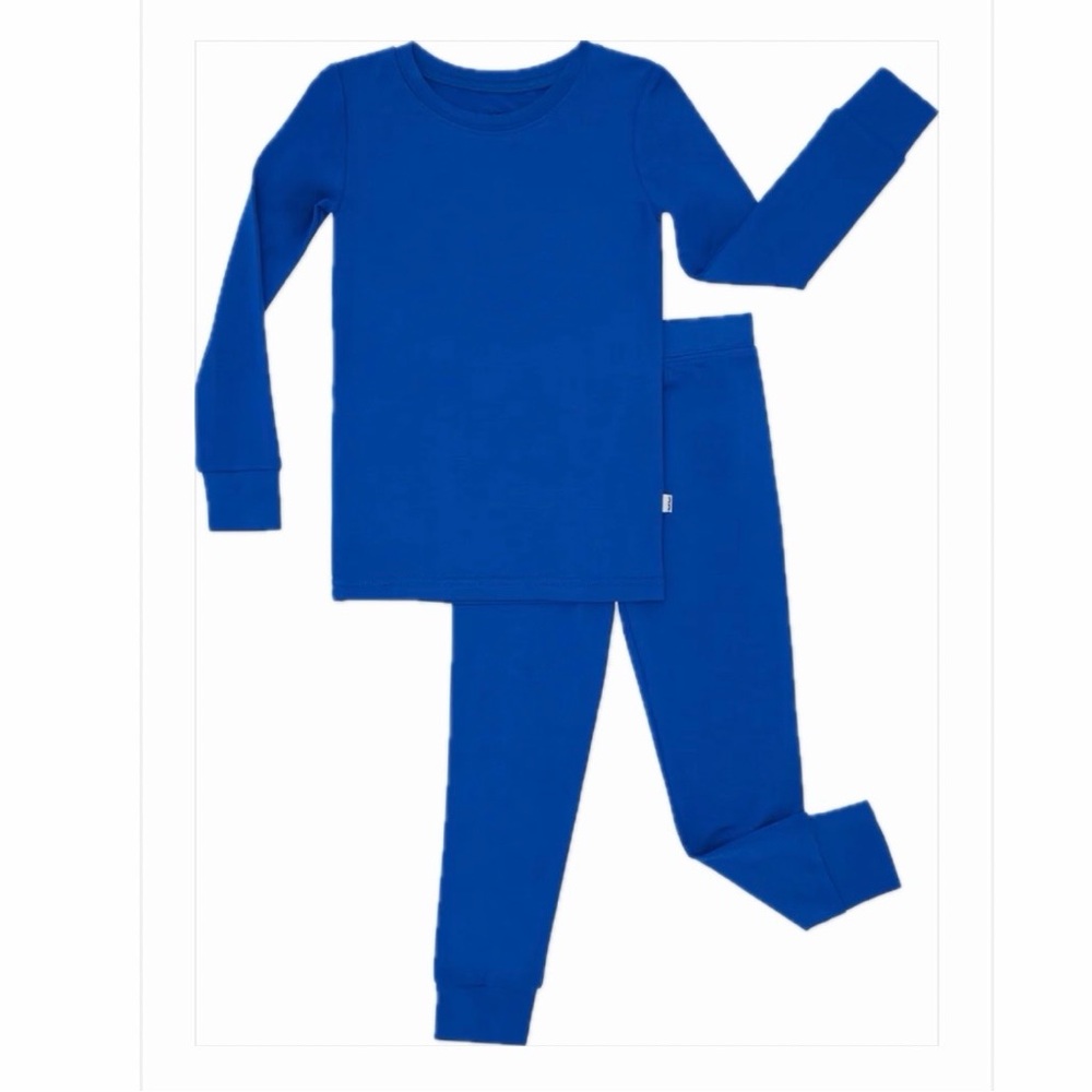 NWT 7/8 Little Sleepies Electric Blue Two Piece Long Sleeve and Pant Pajama Set